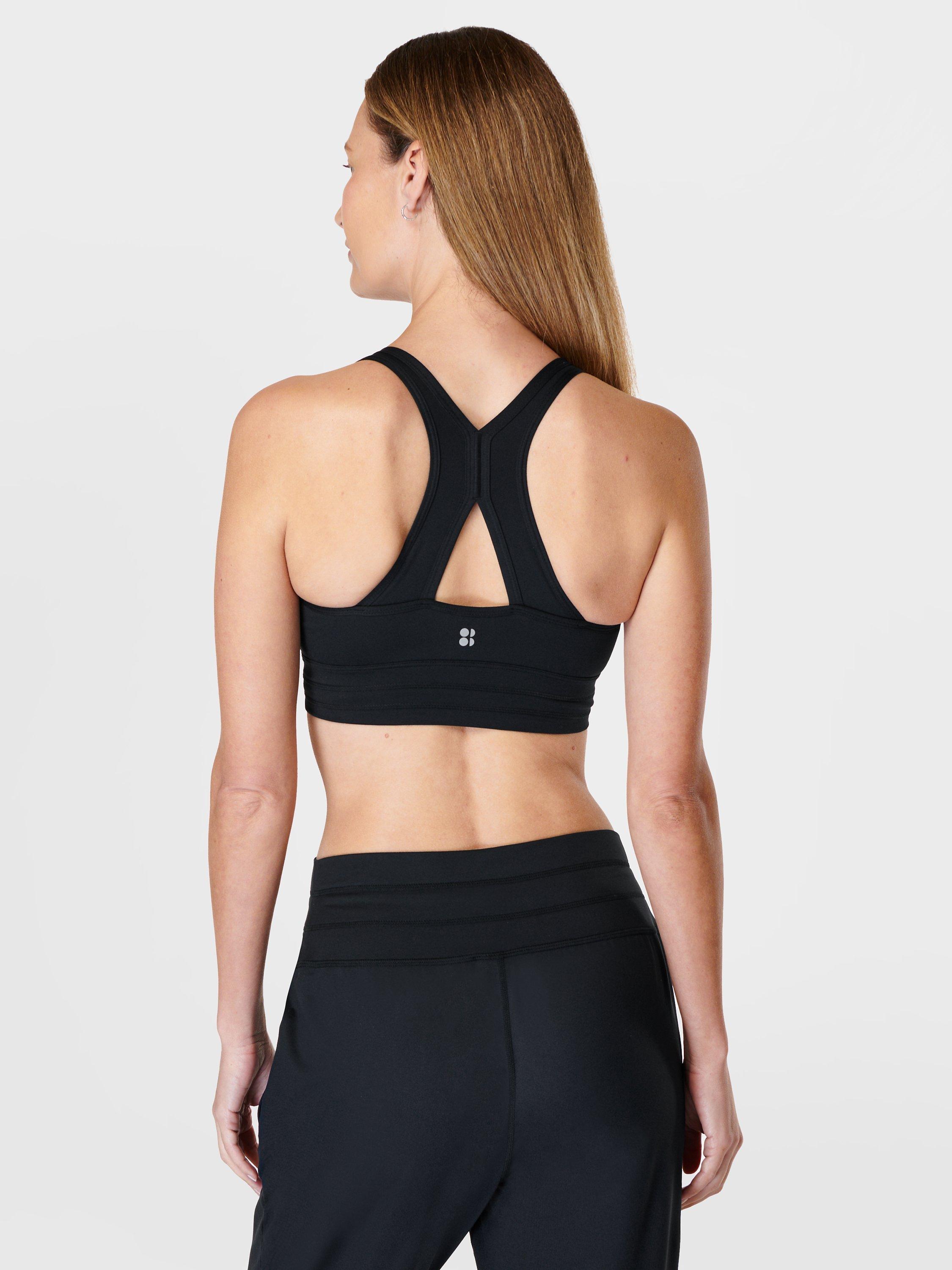 Product image 2 of 5, which shows Sweaty Betty Gaia Yoga Sports Bra, Black, XS