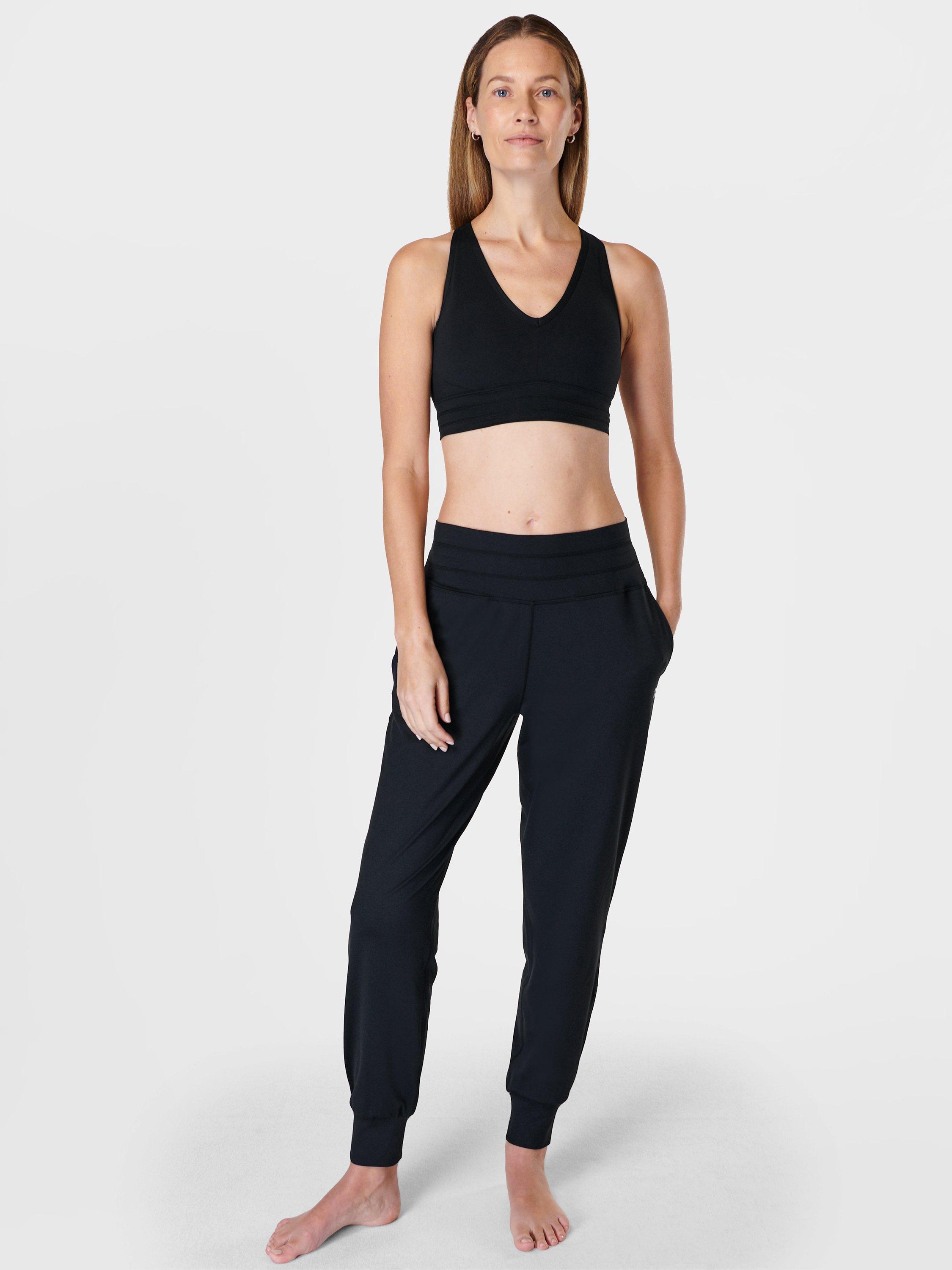 Product image 3 of 5, which shows Sweaty Betty Gaia Yoga Sports Bra, Black, XS