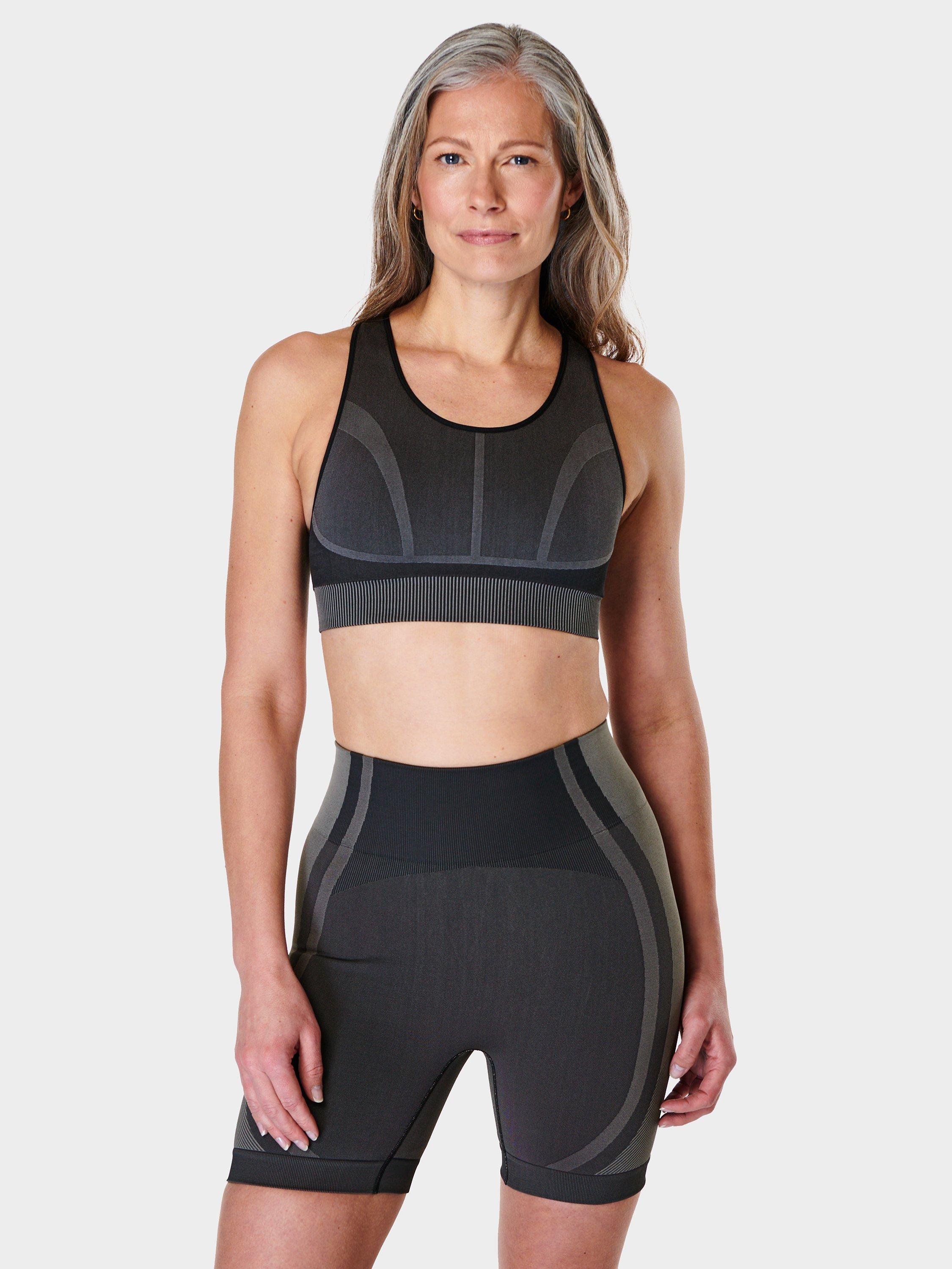 Sweaty Betty Silhouette Sculpt Seamless Sports Bra, Black