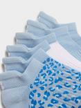 Sweaty Betty Workout Trainer Socks, Pack of 3, Breeze Blue