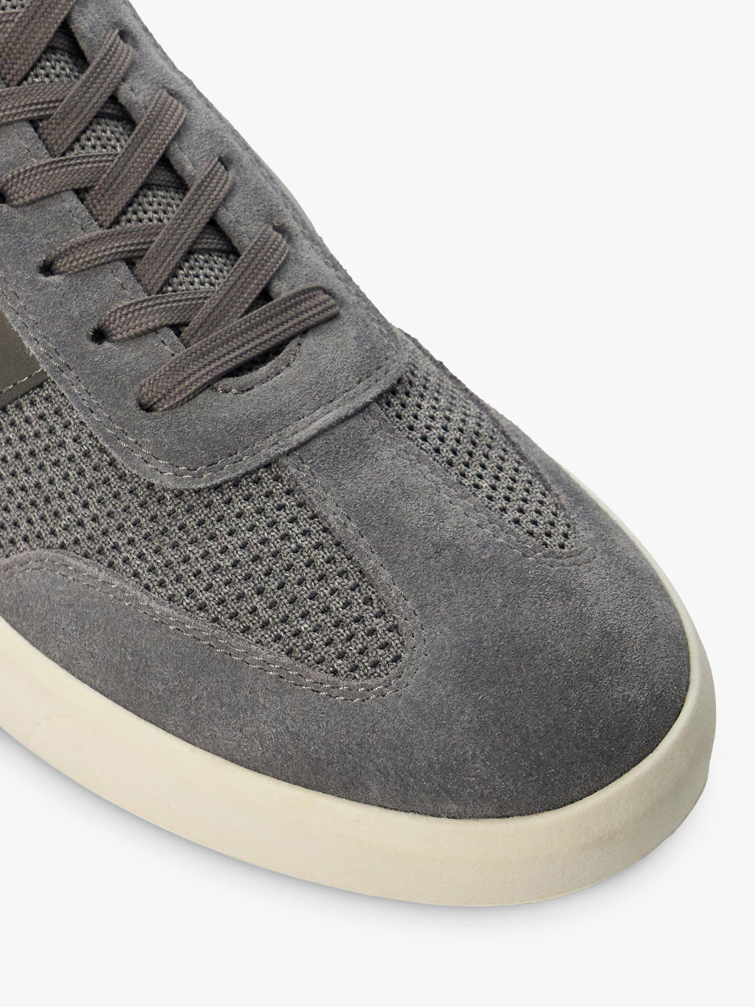 Grey fabric trainers sale