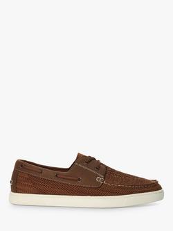 Dune London Blaizerss Knit Boat Shoes, Tan