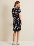 Phase Eight Florisa Floral Embroidered Dress, Navy