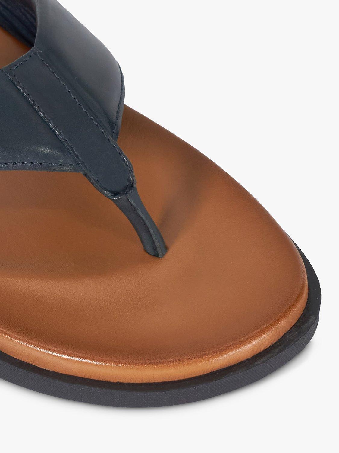 Product image 5 of 6, which shows Dune Inspires Leather Toepost Sandal, Navy, 11