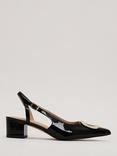 Phase Eight Patent Block Heel Shoes, Black