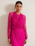 Phase Eight Lila Beaded Cover Up, Fuchsia