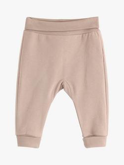 Lindex Baby Soft Elastic Waist Joggers, Light Beige