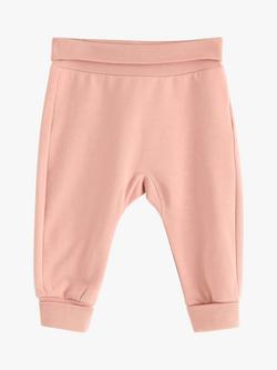 Lindex Baby Soft Elastic Waist Joggers, Dusty Pink