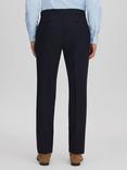 Reiss Belmont Textured Trousers, Navy