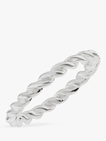 Auree Alhambra Band Ring, Silver, Silver