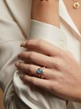 Auree Mondello Blue Chalcedony Ring, Gold