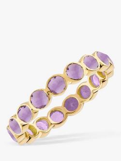 Auree Ortigia Amethyst Band Ring, Purple/Gold, Purple/Gold