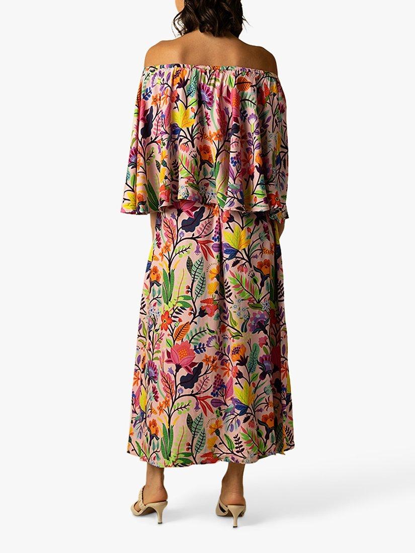 Product image 3 of 4, which shows Raishma Adela Floral Off The Shoulder Maxi Dress, Multi, 8