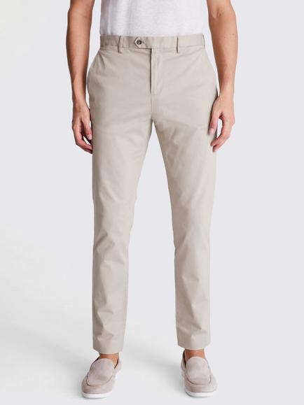 Moss Slim Fit Stretch Chinos, Stone