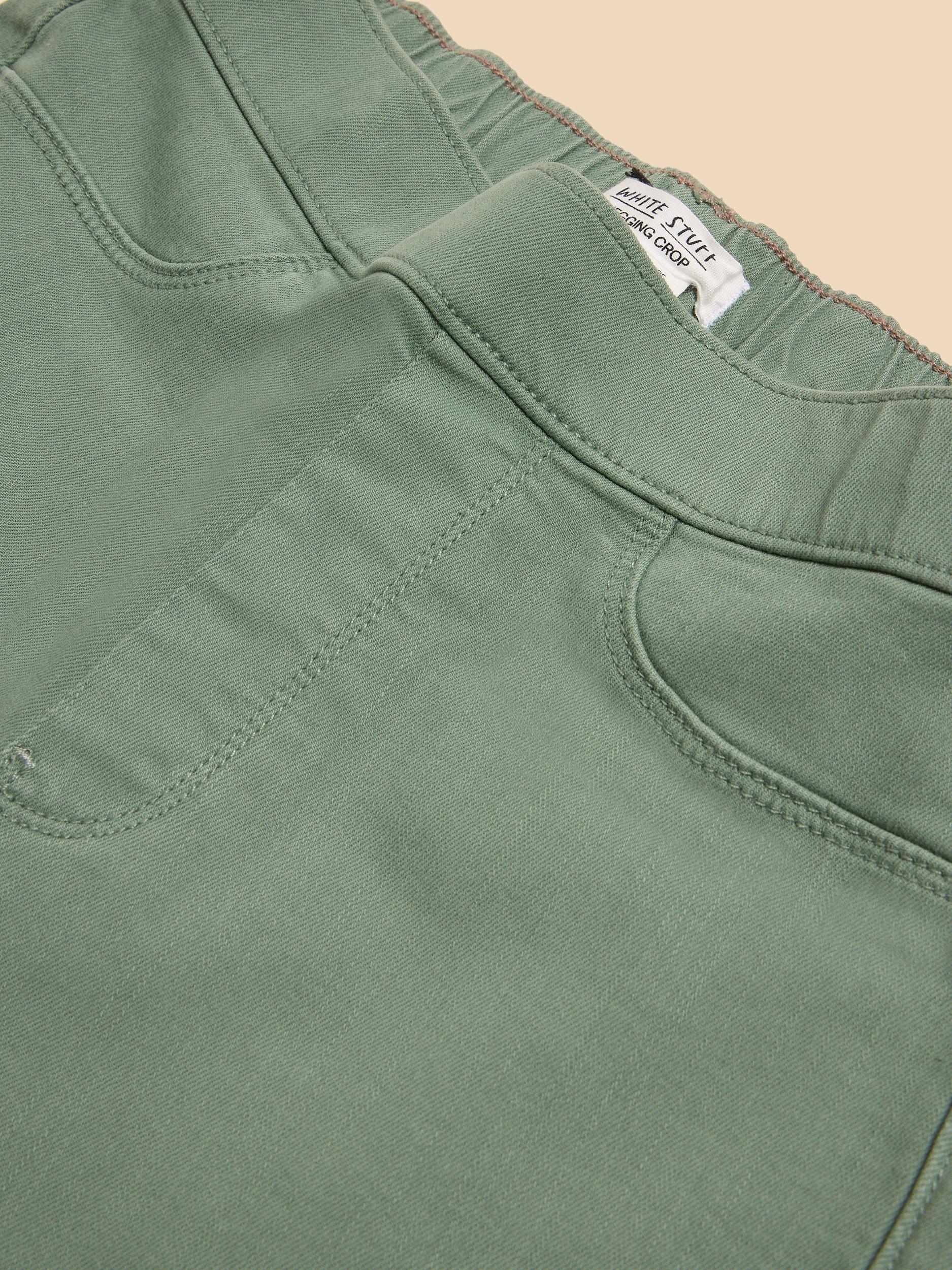 Product image 6 of 7, which shows White Stuff Janey Cropped Jeggings, Mid Green, 8