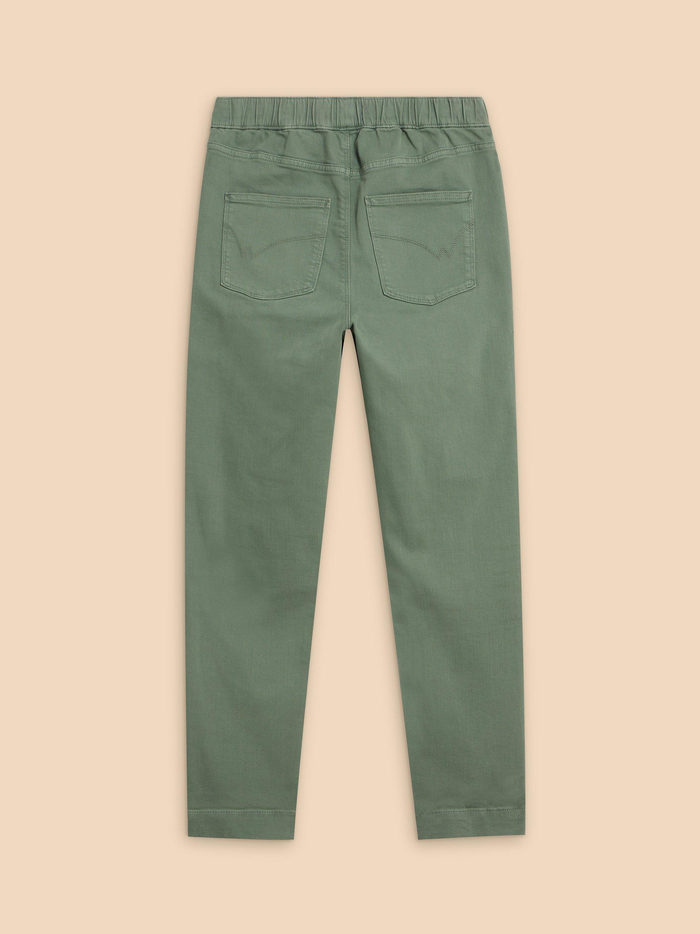 Product image 7 of 7, which shows White Stuff Janey Cropped Jeggings, Mid Green, 8