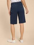 White Stuff Hayley Organic Cotton Chino Shorts, Dark Navy