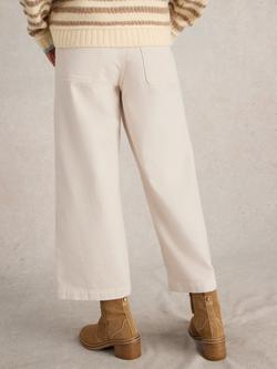 White Stuff Tia Wide Leg Cropped Jeans - view 2, Natural White