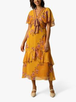 Raishma Katie Floral Midi Dress, Yellow