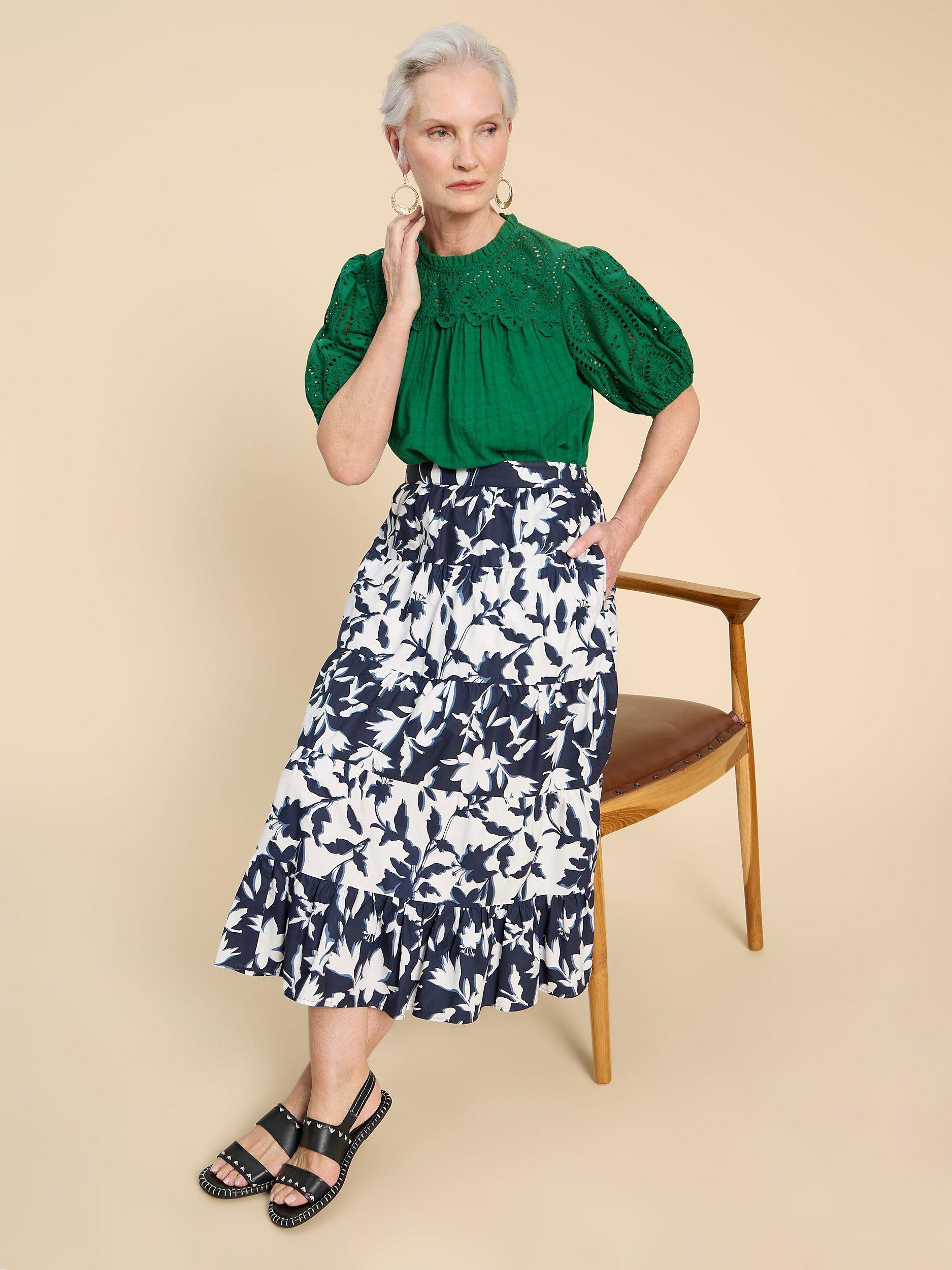 John lewis white midi skirt best sale