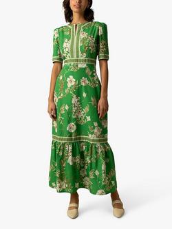 Raishma Darcie Floral Maxi Dress, Green