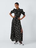 Queens of archive Rhiannon Daisy Print Maxi Dress, Black/Multi