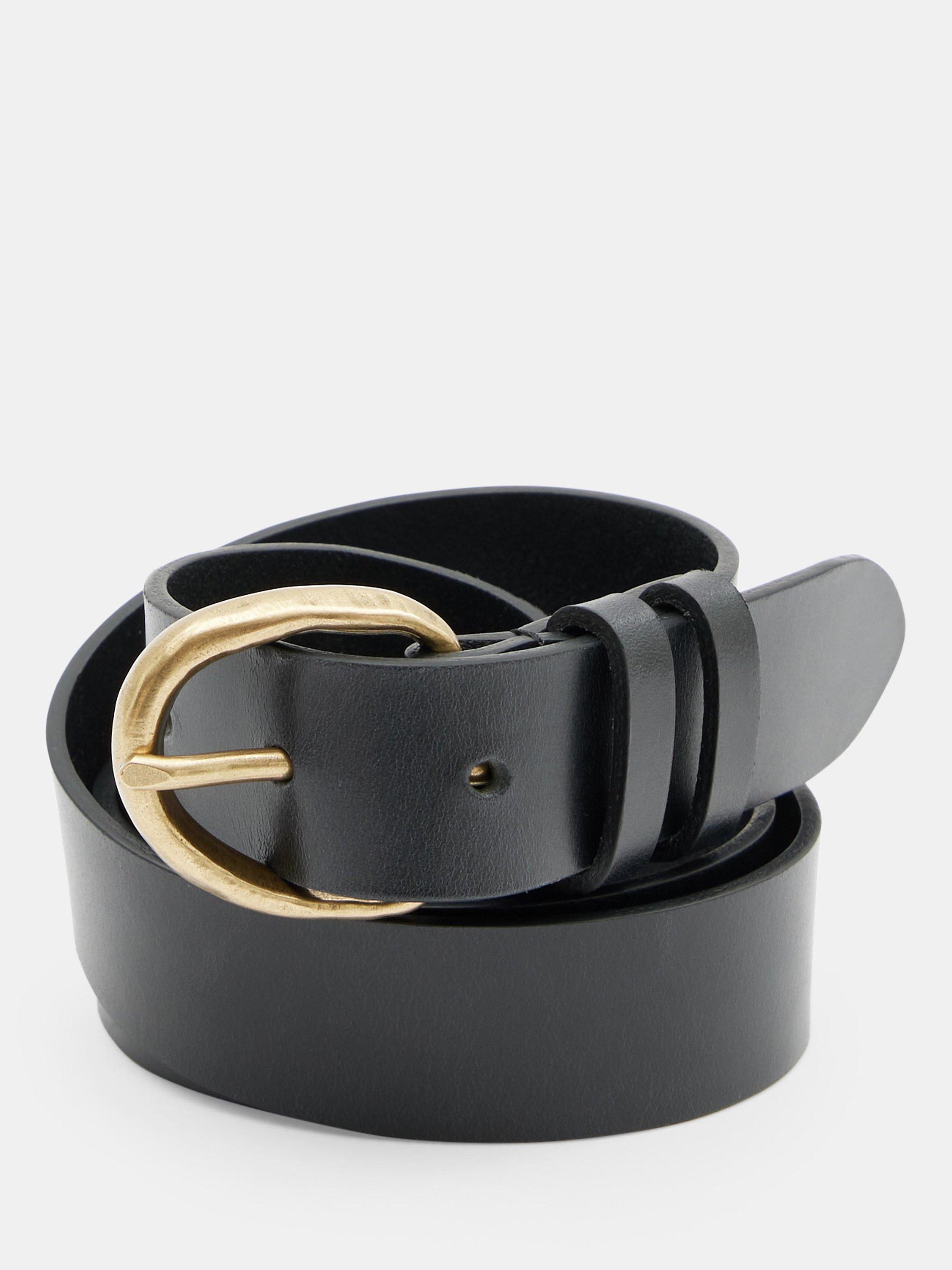 HUSH Harlee Hammered Belt, Black