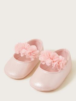 Monsoon Baby Corsage Bootie and Bando Set, Pink - view 2, Pink