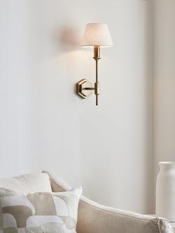 John Lewis Sophia Pure Linen Candle Lampshade - view 2, Lily