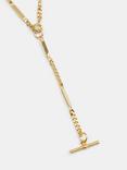 HUSH Louie Lariat Chain Necklace, Gold