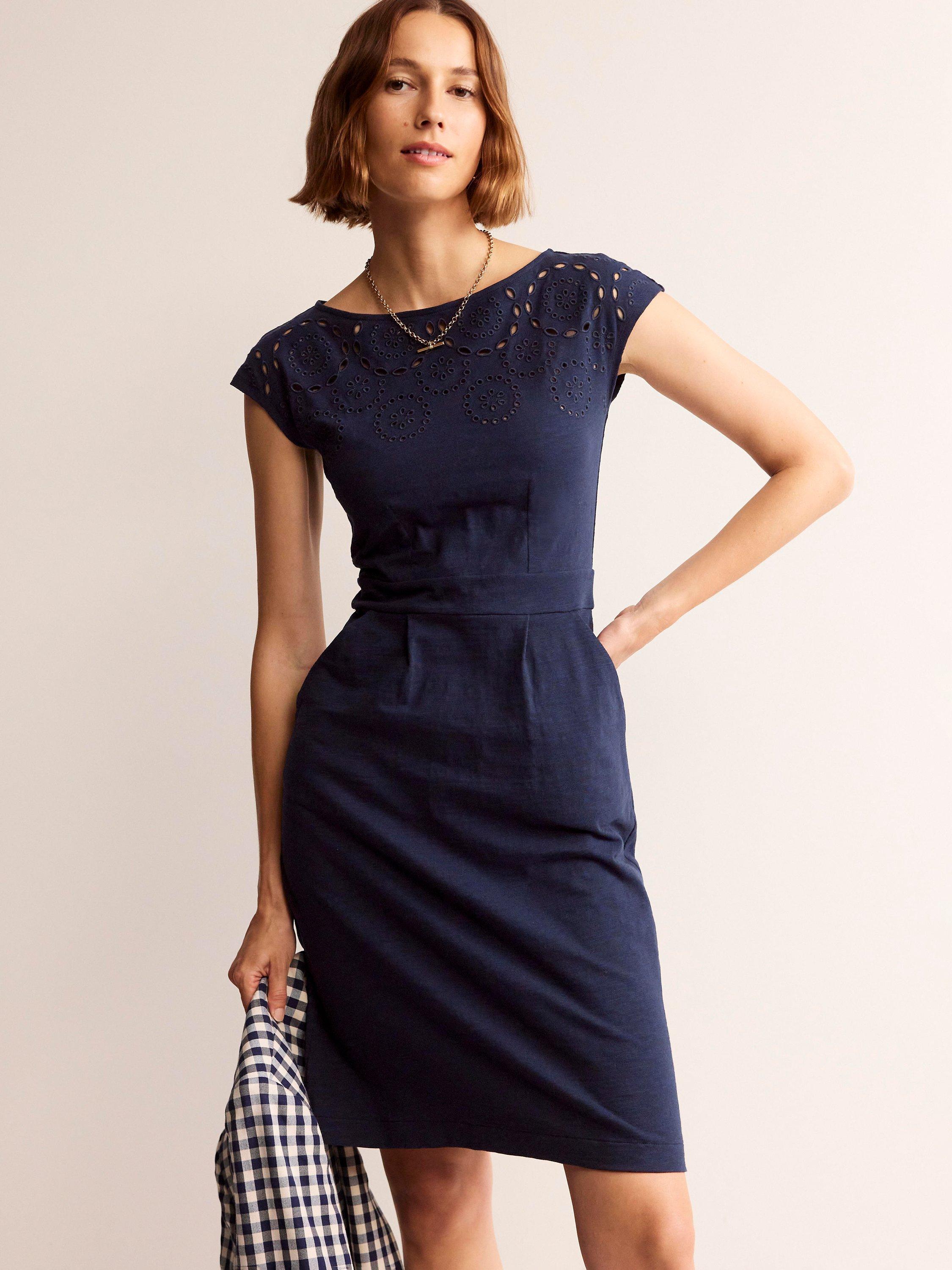 Boden Florrie Broderie Jersey Dress