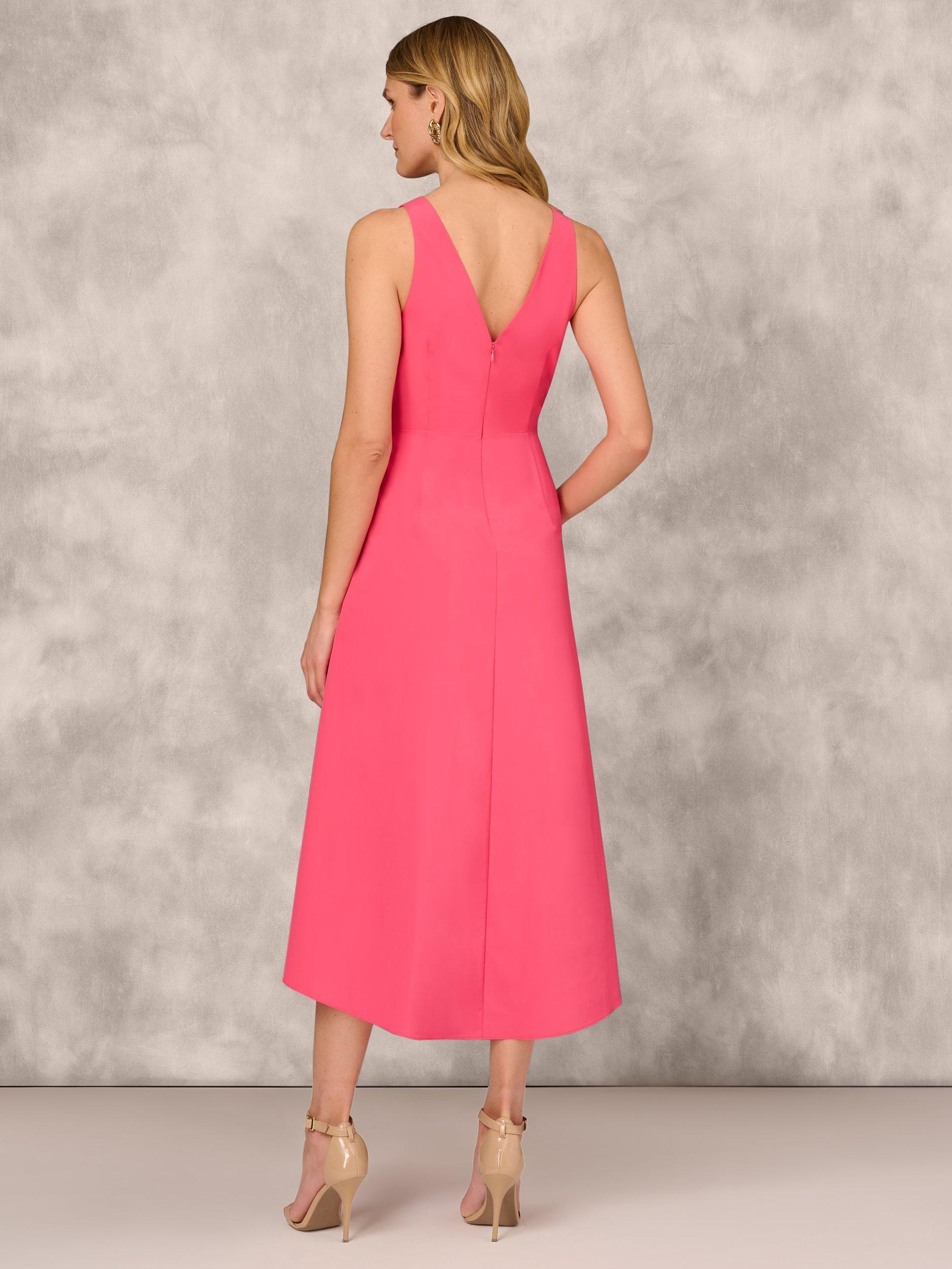 Aidan Mattox by Adrianna Papell Stretch Taffeta Midi Dress, Petunia, 6