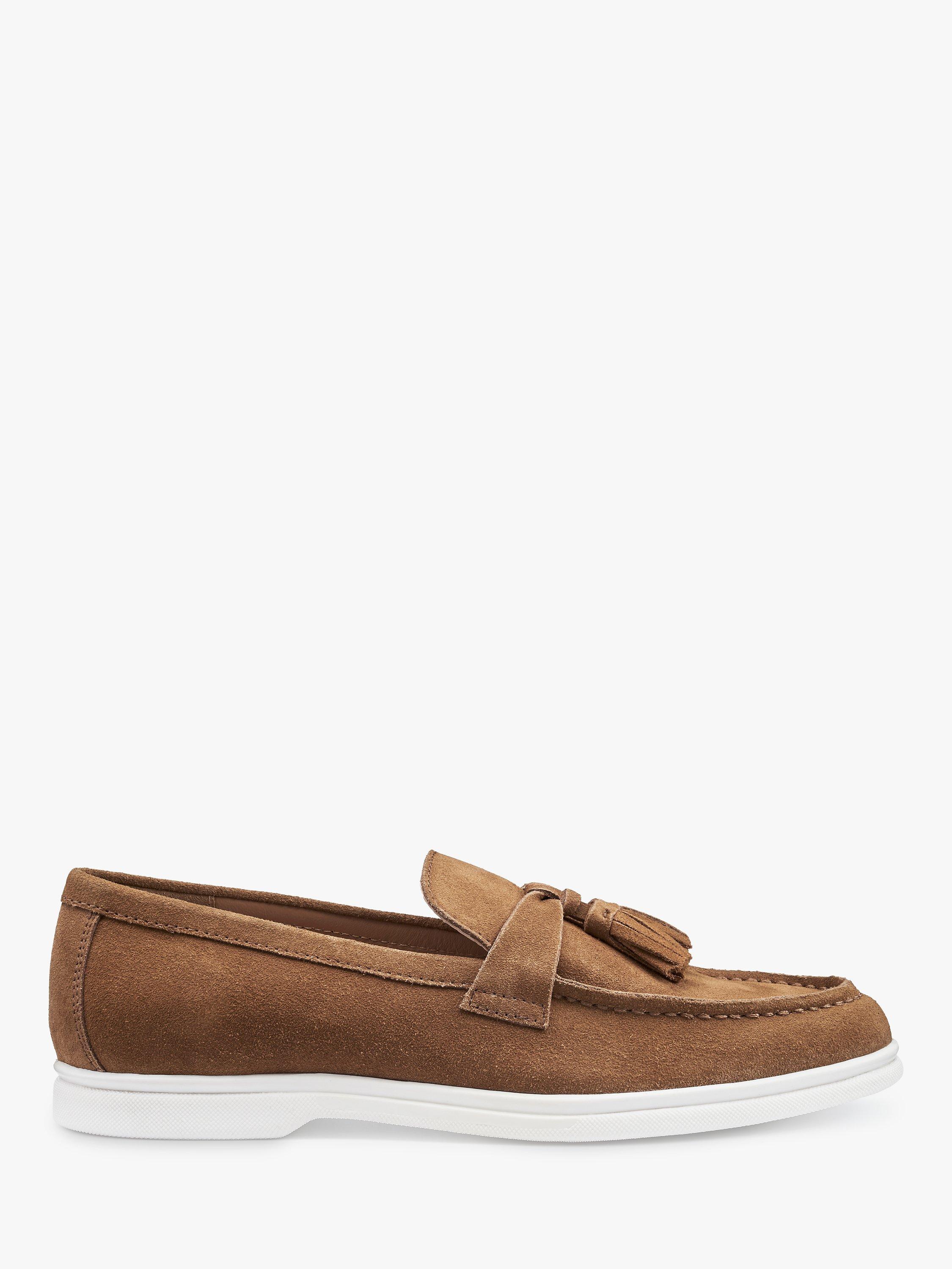 Hotter River Premium Suede Loafers, Tan