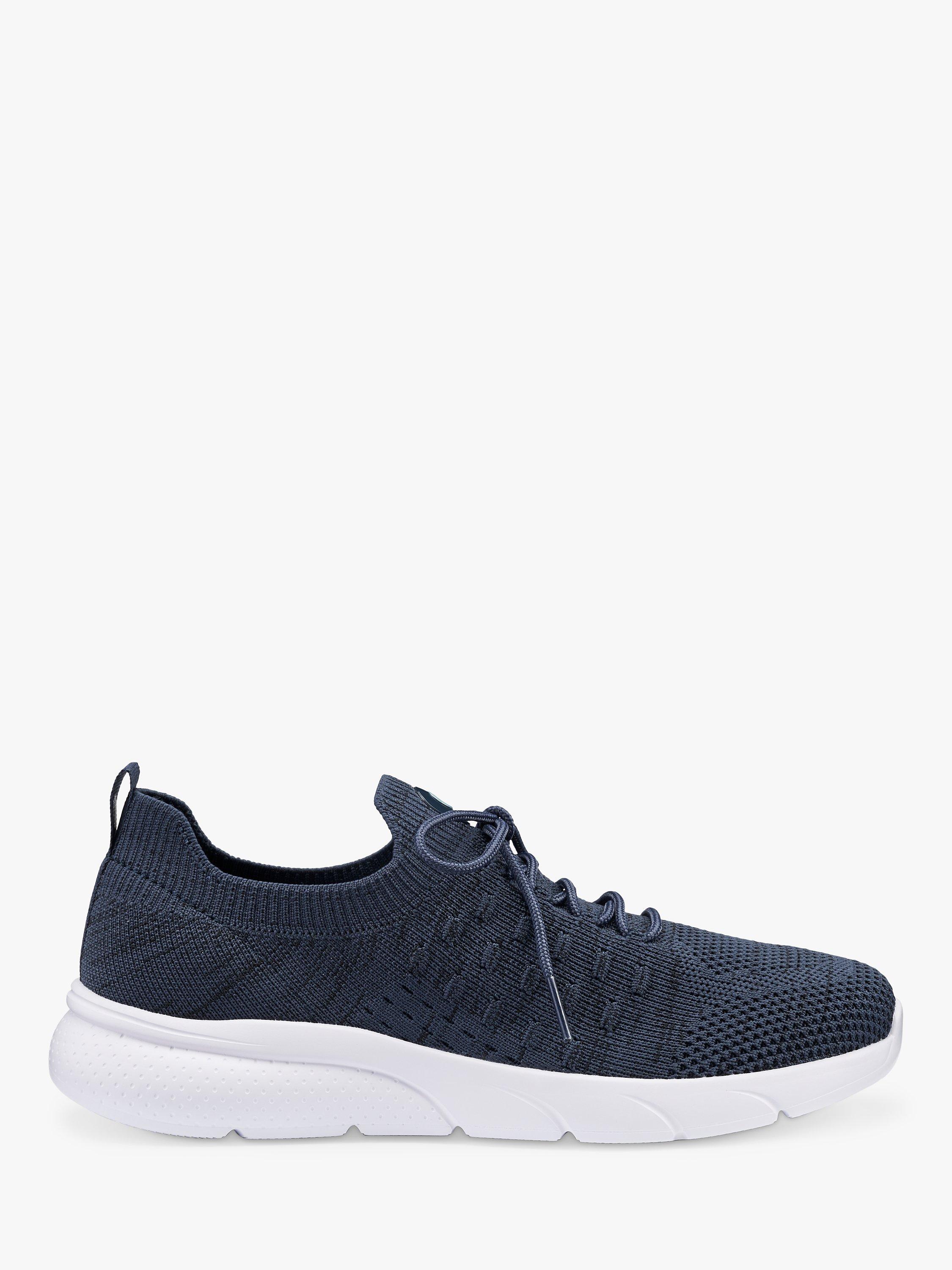 Hotter Defy Knitted Lightweight Trainers, Navy