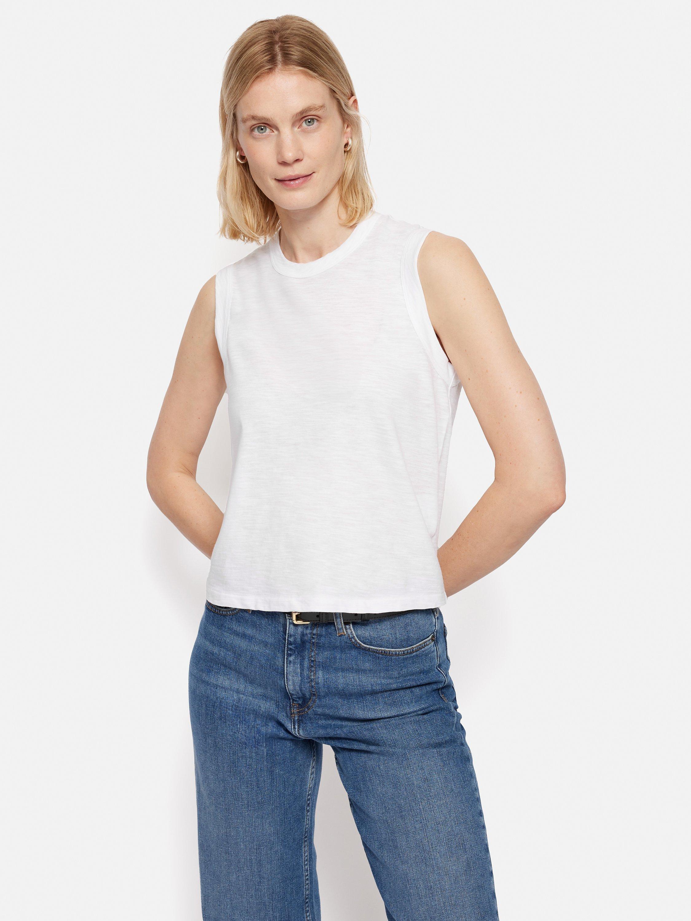Jigsaw Cotton Slub Tank Top