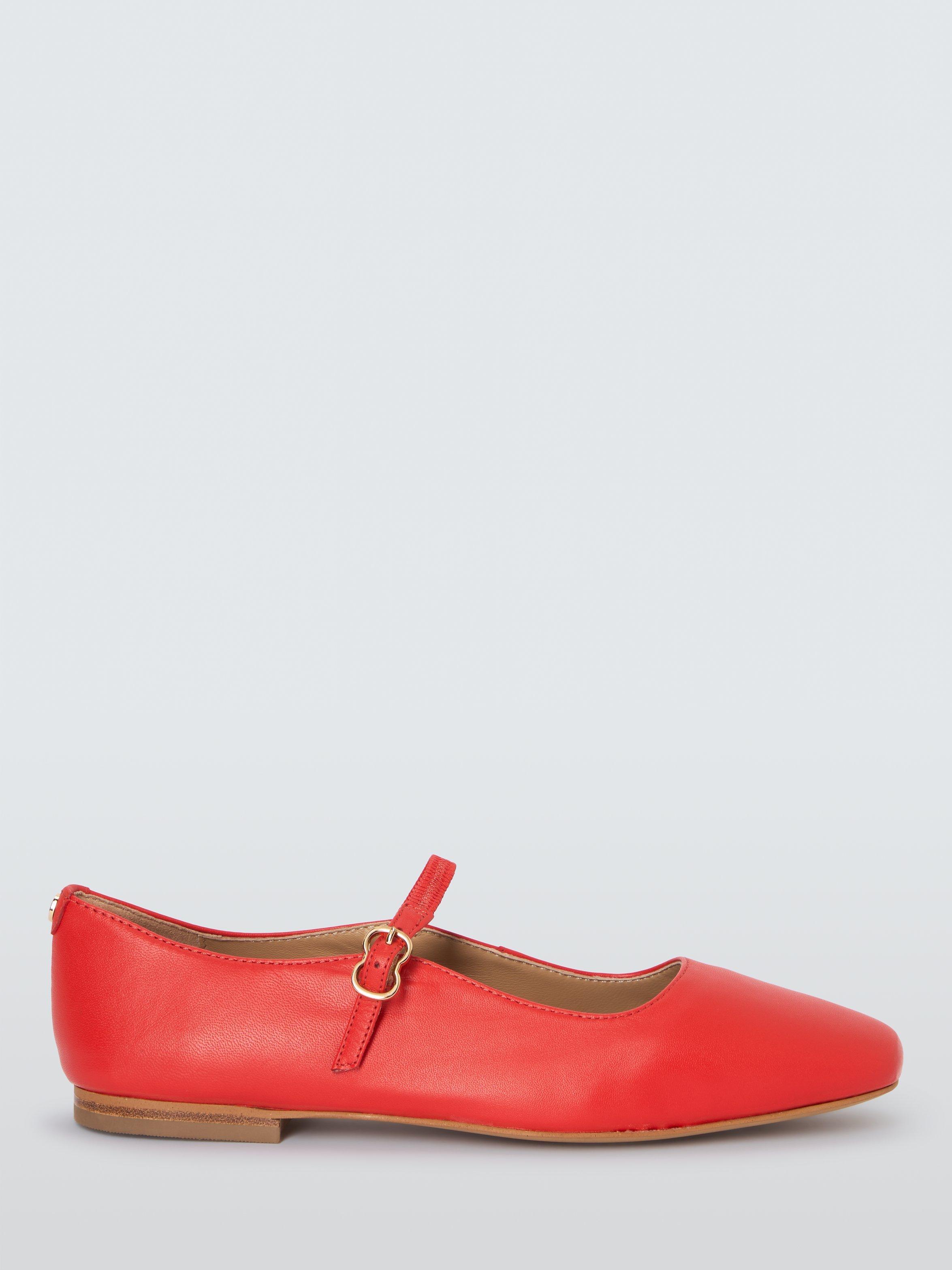 John Lewis Harrietta Mary Jane Leather Pumps Fiesta