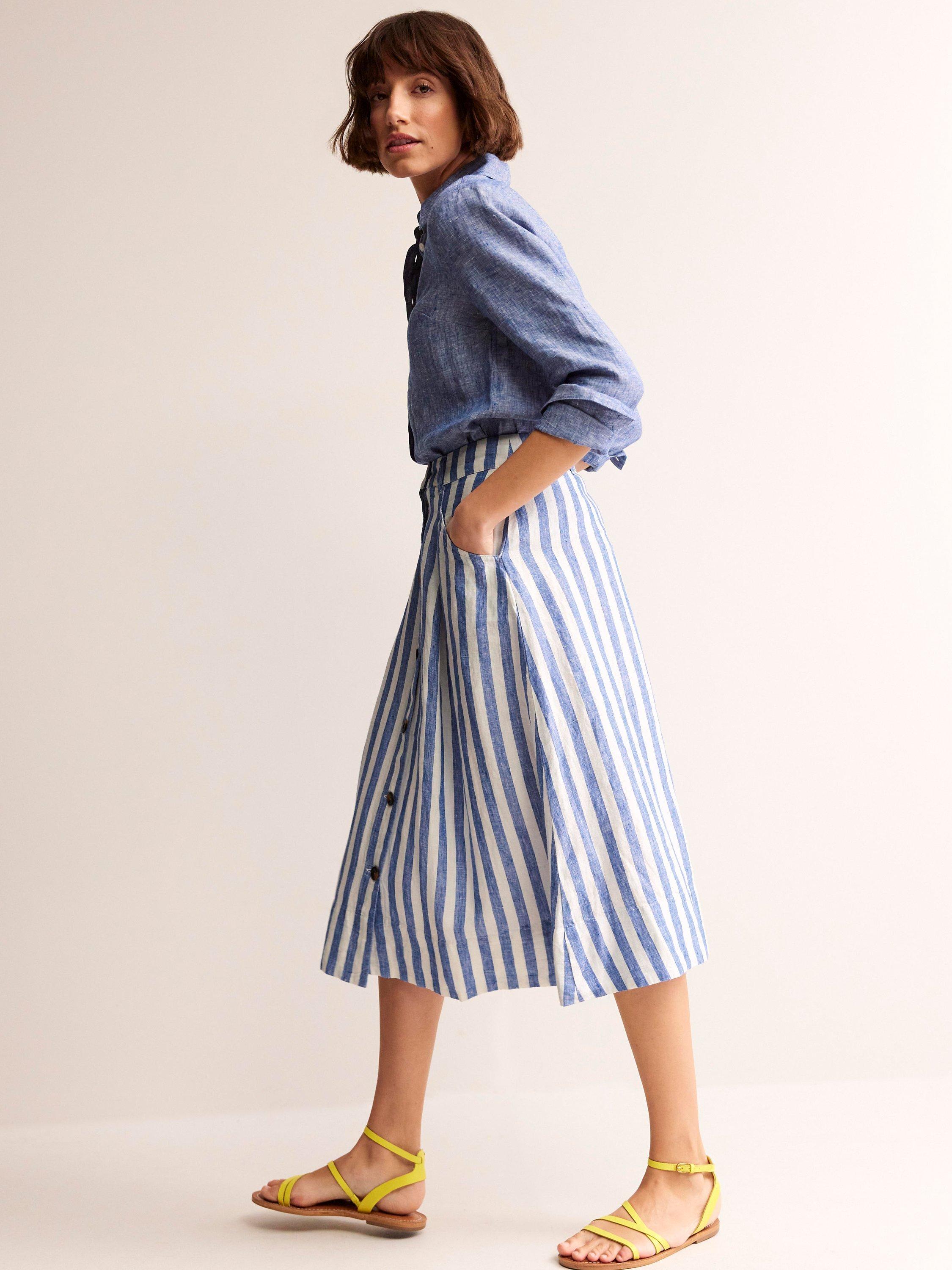 John lewis white linen skirt best sale