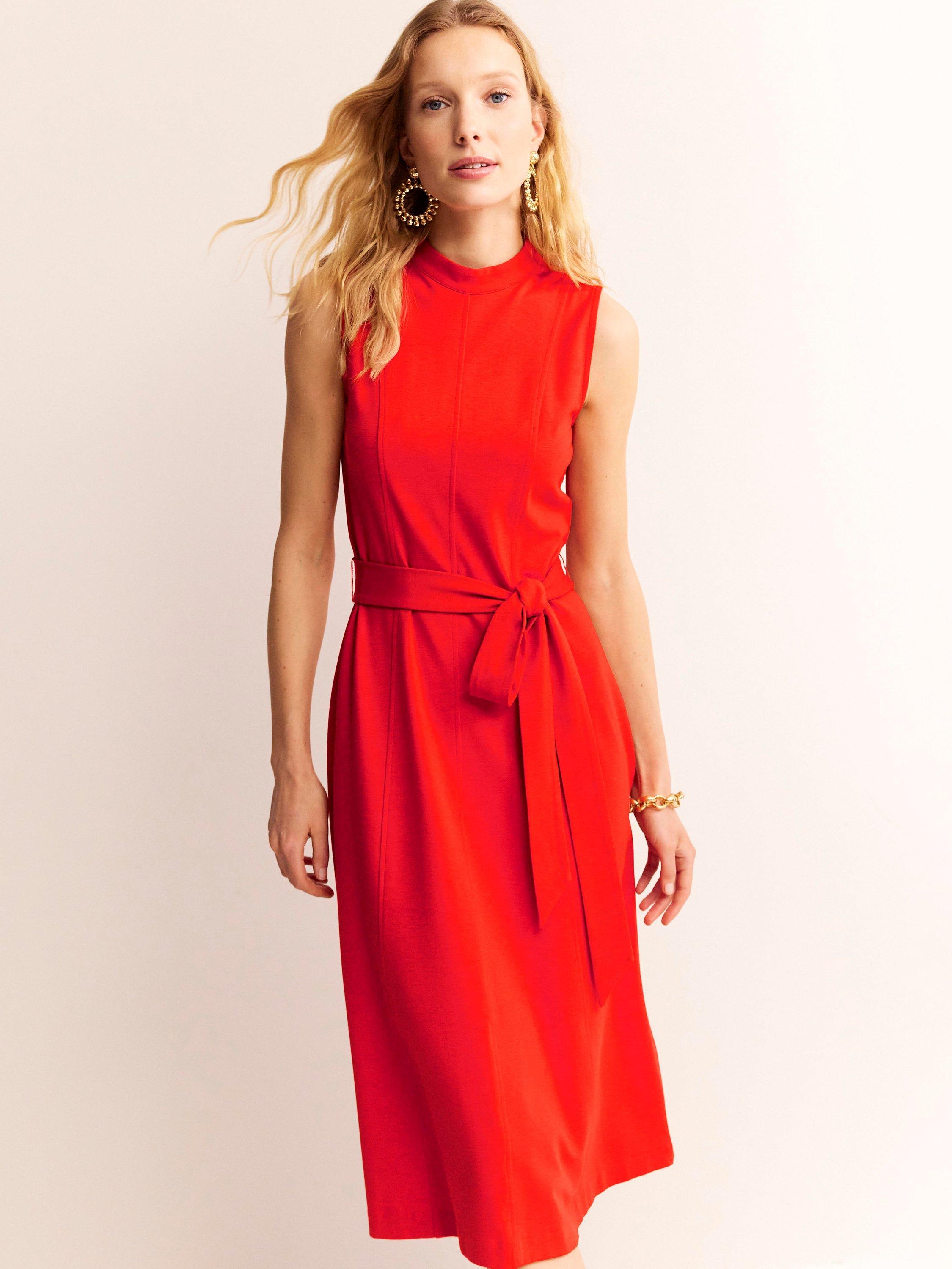 Boden Nicola High Neck Sleeveless Dress, Fiesta