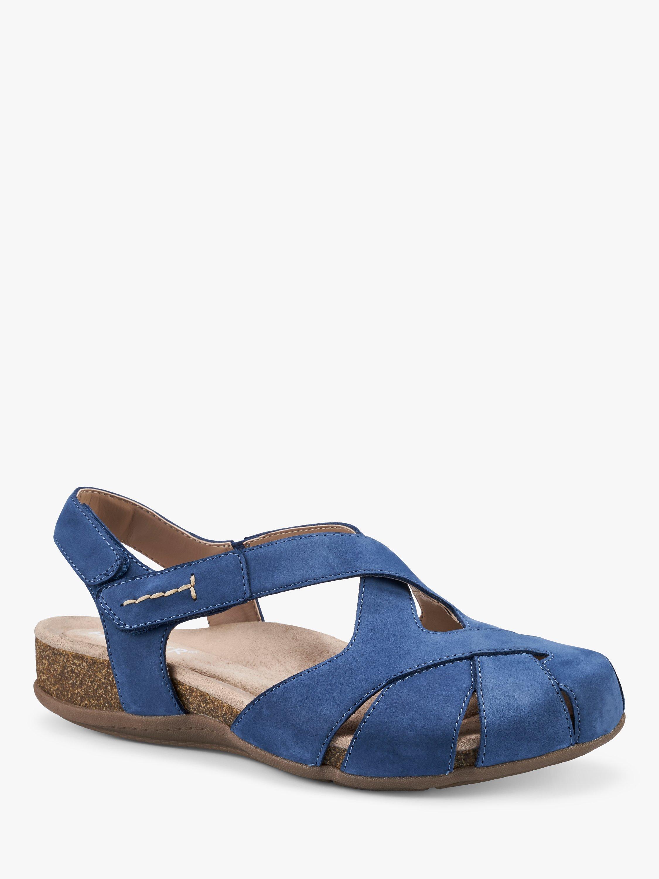 Product image 2 of 4, which shows Hotter Catskill II Wide Fit Closed Toe Sandals, Navy, 4