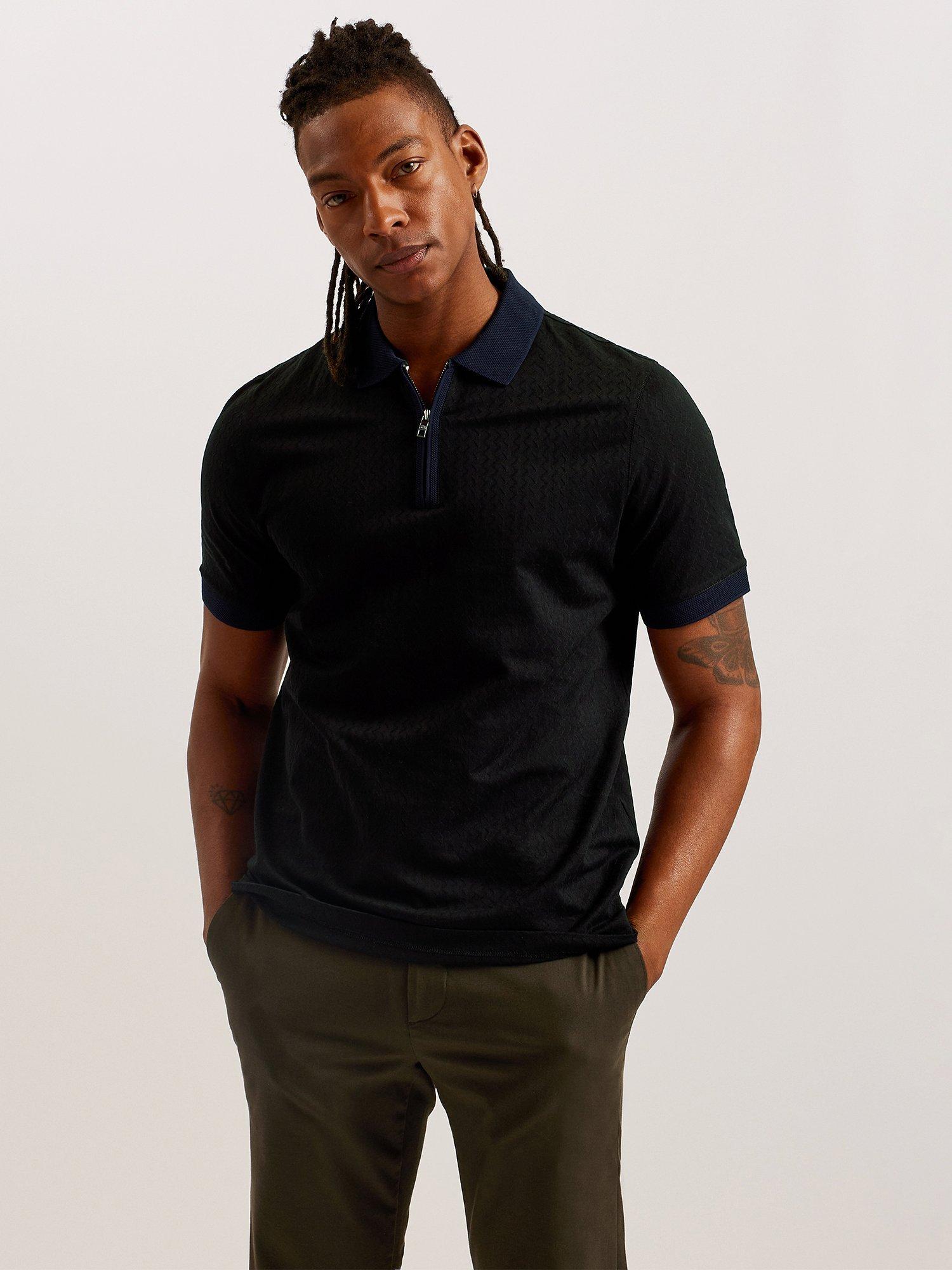 Ted Baker Arnival Zip Neck Polo Top