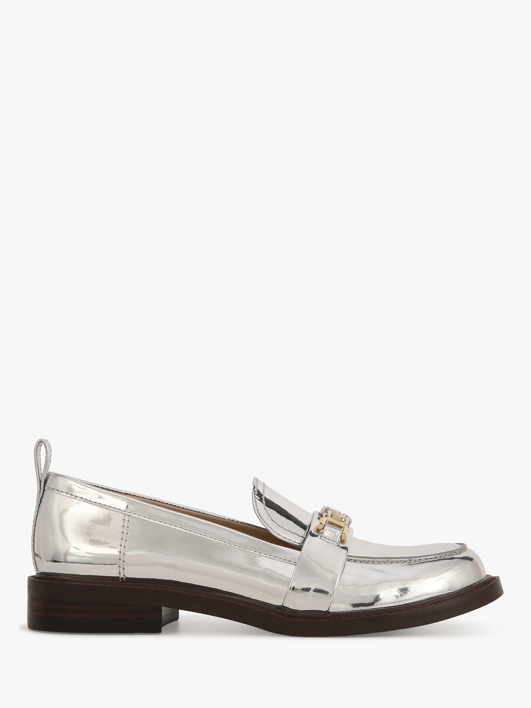 Product image 1 of 6, which shows Sam Edelman Christy PU Loafers, Soft Silver, 6
