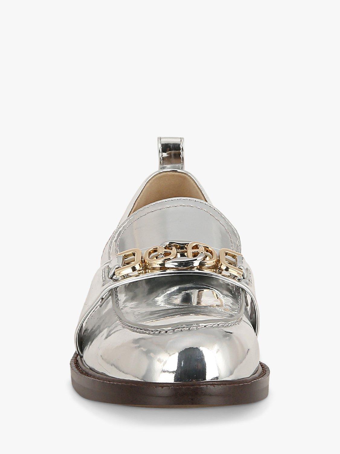 Product image 2 of 6, which shows Sam Edelman Christy PU Loafers, Soft Silver, 6
