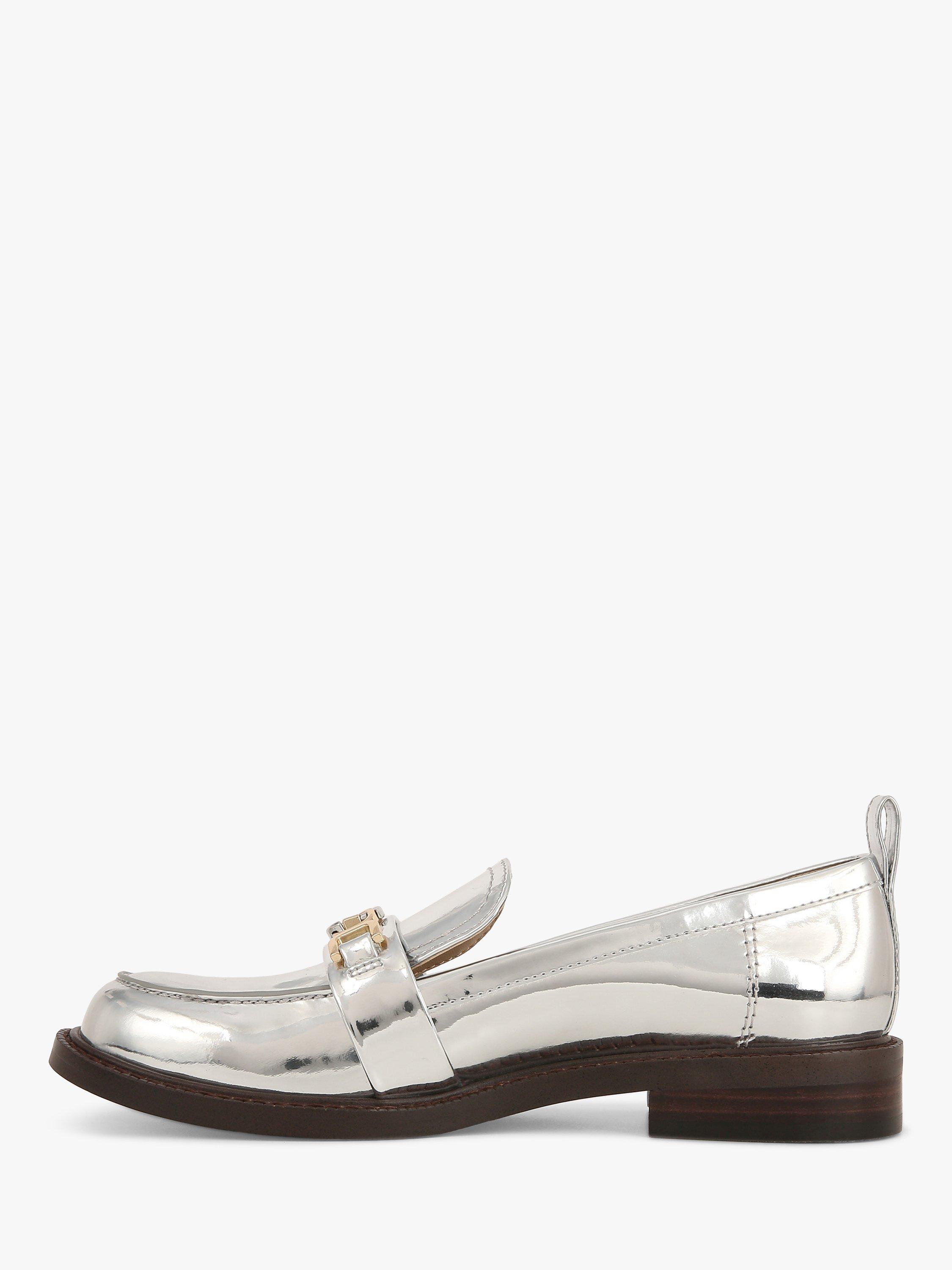 Product image 3 of 6, which shows Sam Edelman Christy PU Loafers, Soft Silver, 6