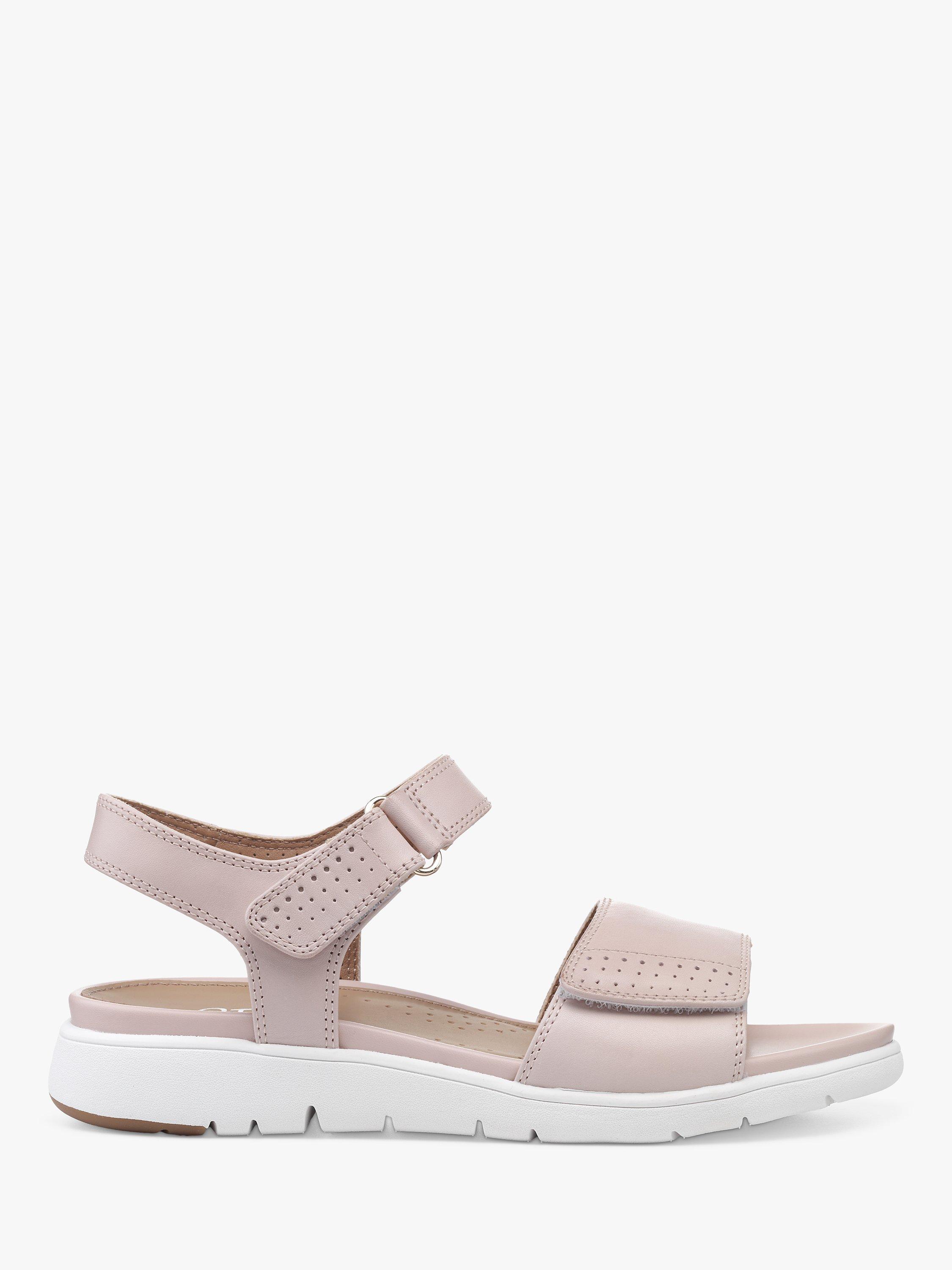 Hotter Saunter Leather Sandals, Blush