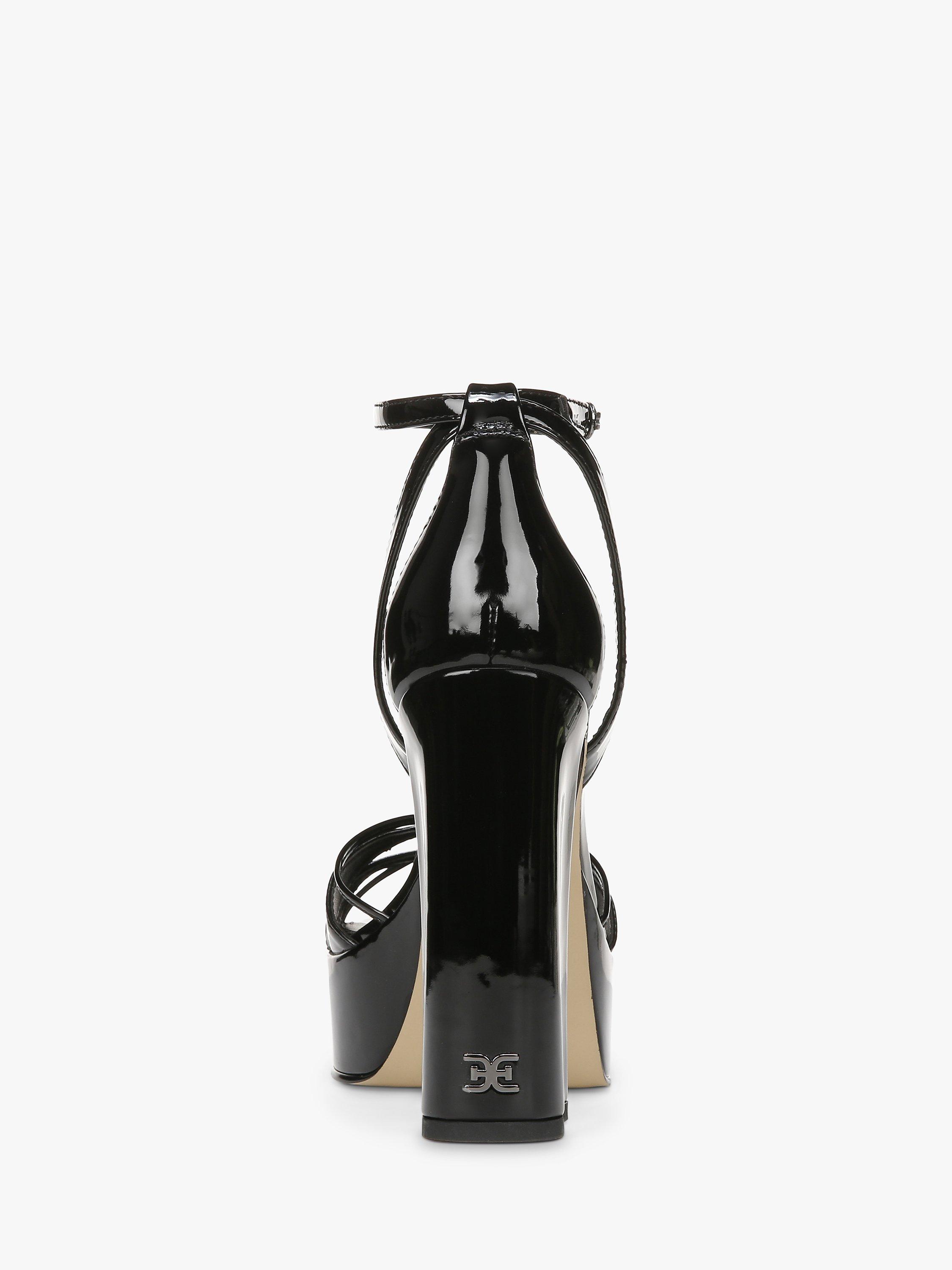 Product image 5 of 6, which shows Sam Edelman Kamille Platform Heel Sandals, Black, 3