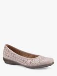 Hotter Livvy II Perforated Nubuck Pumps, Light Mink