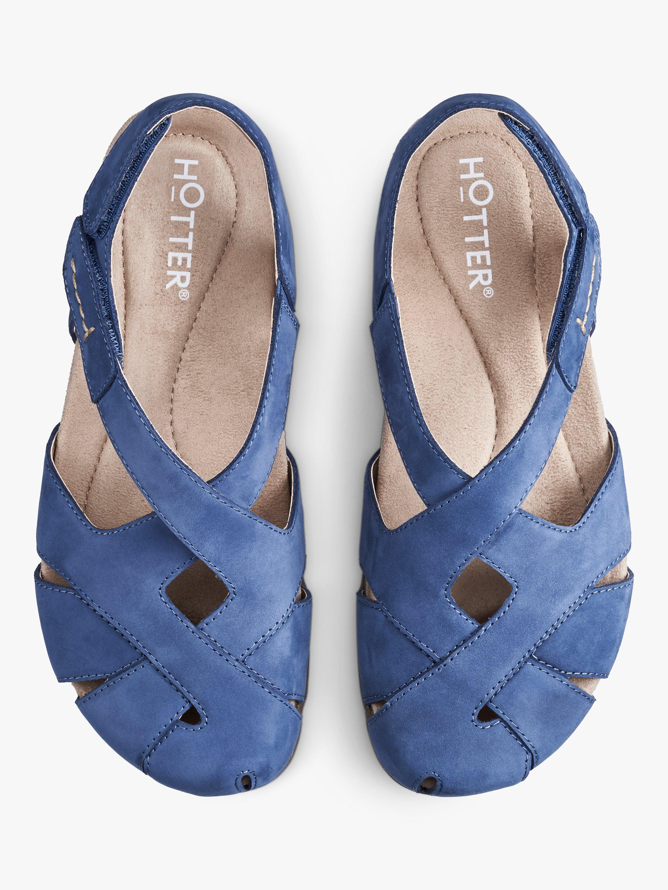 Hotter Catskill II Closed Toe Sandals, Navy, 4