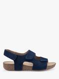 Hotter Explore Suede Sandals, Denim Navy