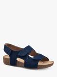 Hotter Explore Suede Sandals, Denim Navy