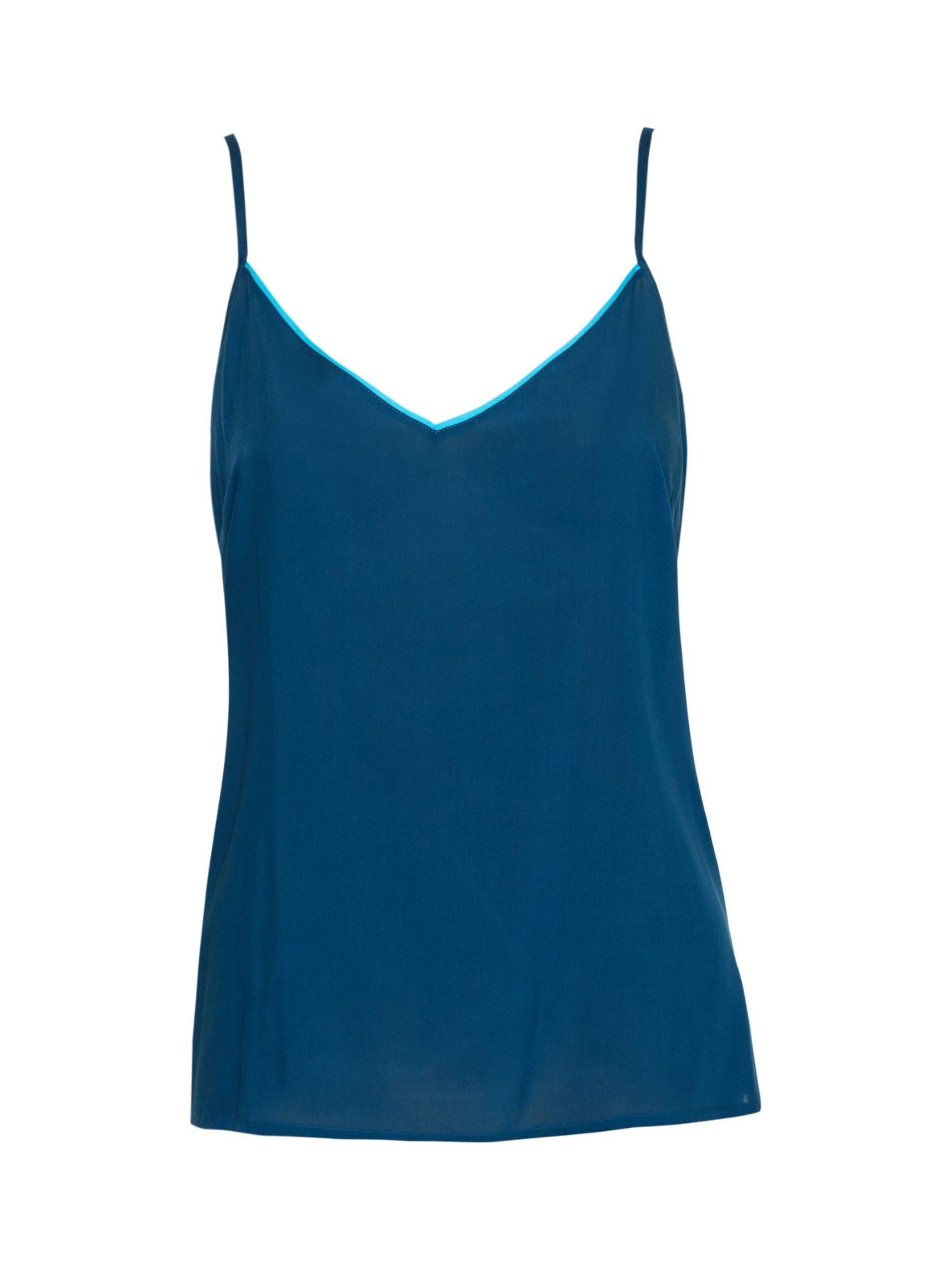 Product image 4 of 4, which shows Cyberjammies Cove Modal Cami Pyjama Top, Teal, 28